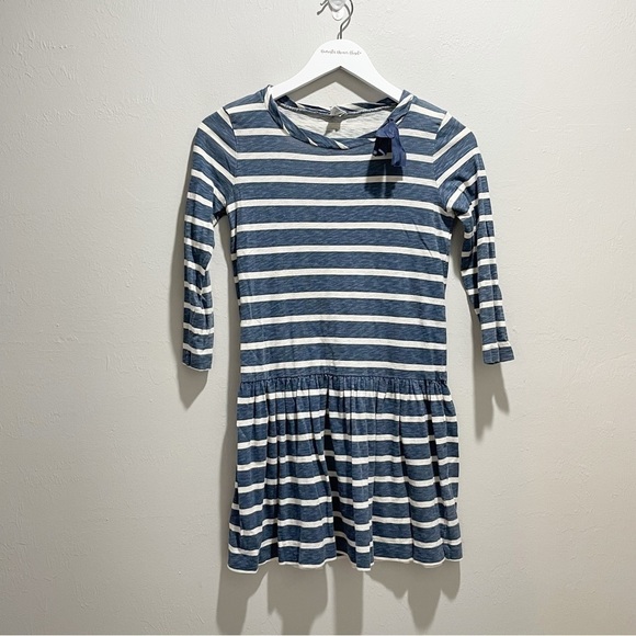 J CREW CREWCUTS Girls Size 14 Clothing Lot Striped Dress & Chambray Unicorn Top - Picture 2 of 13